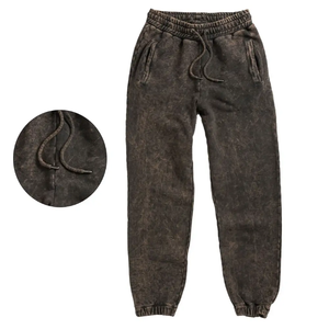 Pantalones Jogger Casuales Personalizados con Lavado Ácido, Pantalones Deportivos Cargo Holgados de Alta Calidad con Corte Recto y Tejido de Lona - Product Image 2