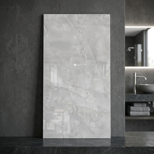 Jordan Gris 60x120 Carrelage intérieur en céramique brillante pour appartement Carrelages muraux en marbre porcelaine polie émaillée - Product Image 2