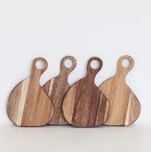 Planche à découper en bois naturel pour la préparation des aliments en cuisine, surface de découpe épaisse et durable en bois dur pour la cuisine quotidienne - Product Image 2