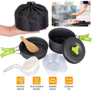 Ensemble de 9 ustensiles de cuisine de camping, kit de cuisson en plein air - Product Image 1