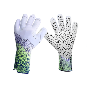 Gants de gardien de but professionnels BLACK RACING GEAR en latex avec sangle de poignet réglable et fermeture auto-agrippante pour une protection optimale - Product Image 3