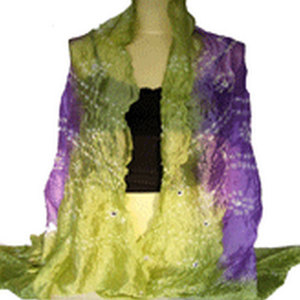 Bufanda de Seda Anudada a Mano de Diseño, Fabricante y Exportador Premium, para Mujeres y Hombres, Estilo Étnico Largo, Moda de Primavera de Lujo - Product Image 5
