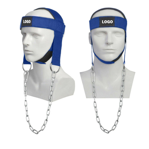 Customized Neoprene Weightlifting Neck Strap Fitness <b>Head</b> Harness for Neck <b>Training</b> Guard / Neck Harness With 32 Inch Long Chain - Product Image 1
