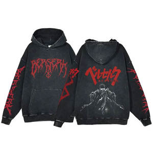 เสื้อฮู้ดดี้โอเวอร์ไซส์สำหรับผู้ชาย ผ้าคอตตอน 100% หนัก 420 กรัม ล้างสีแบบแอซิดวอช ดีไซน์ซันเฟด ปรับแต่งได้ ใส่ได้ทั้งชายและหญิง สำหรับฤดูหนาว - Product Image 2