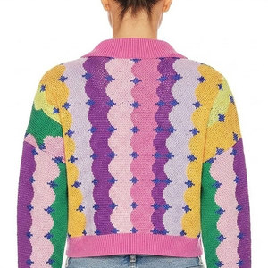 Cárdigans Casuales de Mujer en Lana/Cachemira con Cuello en V, Tejido de Primera Calidad, Transpirables, Anti-Pilling, con Logotipos Personalizables - Product Image 5
