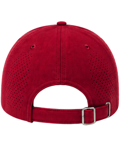 Casquette de baseball sportive rouge respirante avec sangle réglable, légère, séchage rapide, pour course en extérieur, gym, usage décontracté, qualité supérieure - Product Image 2