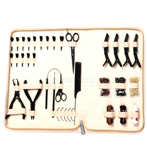 Professional Stainless Steel Hair <b>Extension</b> Tools Kit Salon Use Lightweight Reusable Pliers Pulling Needle Loop Tool <b>Beads</b> Micro - Product Image 1