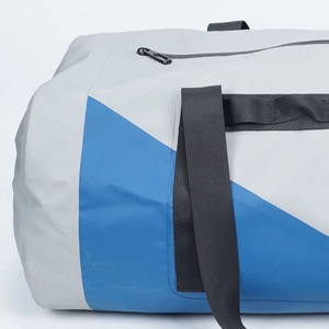 Bolsa de Lona Gris y Azul de 600D, 50-70L, con Asas Dobles y Cierre de Cremallera - Product Image 3