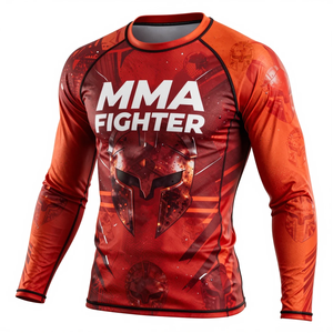 Camiseta de Manga Larga para Hombre con Protección UPF50+ y Estampado por Sublimación, Camiseta de Rashguard para MMA, BJJ, OEM, Camiseta de Rashguard de Manga Larga para Hombre - Product Image 2