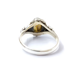 Chic Blue Flash <b>Labradorite</b> Silver 925 <b>Ring</b> Natural Gemstone Simple Twisted Wire Border Jewelry Everyday Wear - Product Image 4
