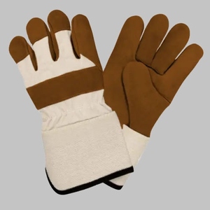 Guantes de Seguridad de Cuero JNM SAFETY JNM-1246, Resistentes al Calor/Antideslizantes, Resistentes a Desgarros, Duraderos, 11 oz de Grosor, 26 cm de Longitud, Sin Polvo - Product Image 5