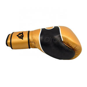 Guantes de boxeo de cuero genuino en venta en línea, guantes de boxeo transpirables personalizados de marca privada - Product Image 4