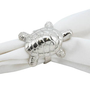 Anneau et support à serviettes en aluminium au design élégant en forme de tortue pour hôtels, restaurants, mariages, fêtes, accessoire de table élégant pour le dîner - Product Image 1