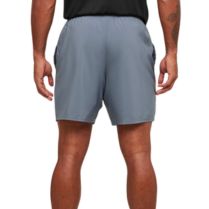 Pantalones Cortos Deportivos Híbridos para Hombre, Diseño Gráfico, 7 Pulgadas, Corte Ajustado, Ligeros, para Entrenamiento, Gimnasio, Color Azul Hierro - Product Image 2