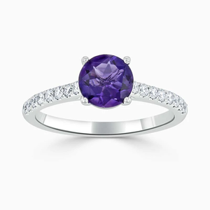 Roy Diamond Women's 925 Sterling <b>Silver</b> <b>Emerald</b>-Cut Moissanite Engagement <b>Ring</b> Rhodium Plating-Luxury Classic Elegant Design - Product Image 4