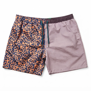 Short de bain décontracté pour homme à motif géométrique, séchage rapide, avec cordon de serrage, taille mi-haute, 100 % polyester, longueur courte - Product Image 5