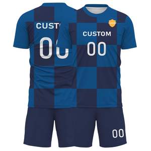 ชุดฟุตบอลคุณภาพดีที่สุด พิมพ์ลายแบบซับลิเมชั่น MOQ ต่ำ ดีไซน์ล่าสุด ชุดกีฬาฝึกซ้อม ชุดฟุตบอล - Product Image 1