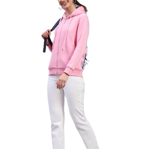 Sudadera con capucha rosa al por mayor 2026, ajuste regular, de algodón, forro polar, color liso, informal, unisex, para otoño - Product Image 6