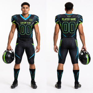 Uniforme Profesional de Fútbol Americano, Conjunto de Jersey y Pantalones, Diseño Artístico, Costuras Reforzadas, Personalizable para Equipos - Product Image 1