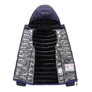 Chaqueta de Plumón Personalizada con Logotipo OEM de Alta Calidad, Chaqueta Gruesa con Capucha para Hombre, Chaqueta Bomber Brillante de Invierno Personalizada para Hombre - Product Image 3