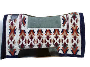 Fabricant de haute qualité 100% Nouvelle-Zélande Laine Cheval Ranch Selle Contour Pad 1/2 \ "Gris Laine Feutre Western Taille 34x38 Noir - Product Image 6