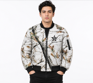 <b>Real</b> <b>Tree</b> Camouflages Jungle Premium Custom Bomber Jacket Sublimation Printing Unisex Streetwear Jacket Manufacturer Trending - Product Image 1
