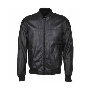 Chaqueta de cuero tipo bomber más vendida, chaqueta de cuero tipo bomber de invierno hecha a medida, nueva chaqueta de cuero tipo bomber para hombre - Product Image 3