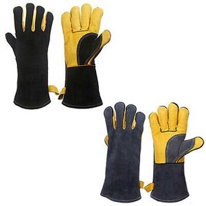 Gants de sécurité résistants à la chaleur extrême Gants de travail à la main résistants aux coupures en cuir double épaisseur haute résistance - Product Image 4