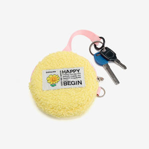 กระเป๋าใส่เหรียญแบบพกพาสำหรับทุกเพศ lambswool ที่ปิดซิปขนาดเล็กกำหนดสีและโลโก้ได้ตามต้องการ - Product Image 3