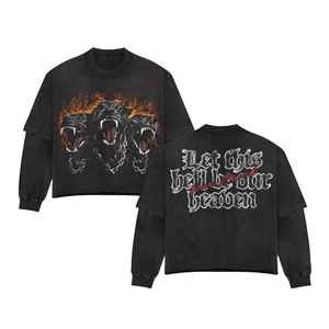 Sudaderas con Capucha Unisex Personalizadas de Invierno con Diseño de Diamantes de Imitación, 100% Algodón, Impresión Digital, Colores y Tallas Personalizadas de Alta Calidad - Product Image 1