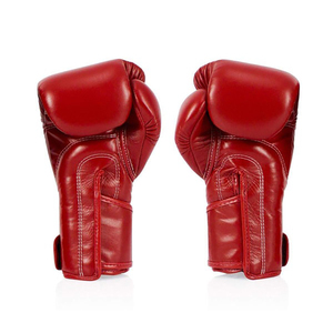 ถุงมือชกมวยแฟร์เท็กซ์สีแดงใหม่เอี่ยม แบบผูกเชือก รุ่นยอดนิยม สำหรับมวยไทยและการฝึกซ้อม ถุงมือชกมวยสำหรับต่อยกระสอบหนัก แฟร์เท็กซ์ - Product Image 2