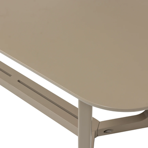 Table de salle à manger en bois massif de mangue couleur boue, design américain très attrayant, finition mate, idéale pour la maison, la cuisine ou la villa. - Product Image 6