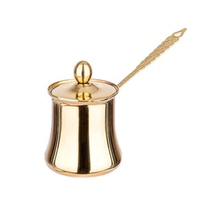 Cafetera Turca de Acero con Tapa y Asa Larga, Diseño Tradicional, Herramienta para Café y Té - Product Image 1