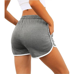 Shorts de Pierna Ancha con Abertura Lateral para Mujer, Cintura Alta, Bolsillos Laterales de Felpa, Cordón Ajustable, Cintura Elástica, Corte Holgado, Ropa de Verano - Product Image 3
