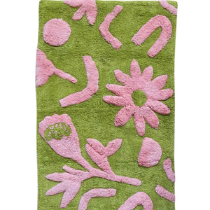 Alfombrillas de Baño Florales de Lujo, Modernas, de Secado Rápido, de Algodón con Técnicas de Confección a Máquina para Baños, por ITHL, Venta al Por Mayor - Product Image 1