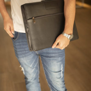 Professional Handmade Leather Laptop Messenger Bag Full Grain Brown Leather <b>Briefcase</b> for Business Executives - Product Image 6