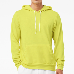 Sweat à capuche pour homme de haute qualité, logo personnalisé, 100% coton molletonné, streetwear, poche, uni, teinture unie, impression sérigraphique, hiver - Product Image 5