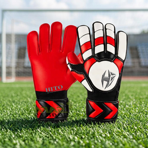 Goalkeeper Gloves Custom Logo Best Quality Finger Save Goalkeeper Gloves Extra Finger Protection Latex Goalkeeper Gloves OEM - Product Image 2