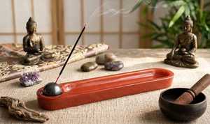 Porta Incienso Ecológico de Madera con Recolector de Ceniza para Meditación en Casa, por Curio Craft - Product Image 3