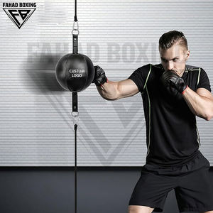 2026 Pakistan Made Customized Logo Print Roof To Ceiling <b>Ball</b> For <b>Boxing</b> & MMA Training PU Genuine Leather Punching <b>Ball</b> - Product Image 6