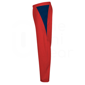 Pantalones Deportivos para Hombre, Color Rojo con Bloques de Color, Cintura Elástica, Secado Rápido, Poliéster, Ropa Casual, Temporada de Primavera - Product Image 4