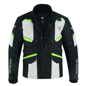 Chaqueta de Motociclista Personalizada para Hombre, Modelo 2025, Mangas Largas, Combinación Negro y Gris, Rural IV, Ropa Textil para Motociclismo y Automovilismo - Product Image 1