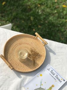 ถาดตกแต่ง, ถาดวางกลางโต๊ะ, ถาดเสิร์ฟแบบออตโตมัน, ถาดเสิร์ฟปิกนิก, ถาดเสิร์ฟงานเลี้ยง, ตะกร้าเสิร์ฟ - Product Image 2