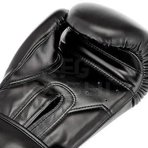 Adjustable Leather Kick Boxing <b>Gloves</b> Breathable <b>Moisture</b>-Wicking Hook Loop Closure Made for Strength Training Sparring Long - Product Image 4