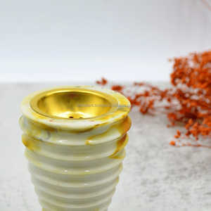 Resina epoxi pulida Aura opulida y quemador de Oud artesanal Mubkhar de madera para un lujoso hogar árabe y ambiente festivo - Product Image 2