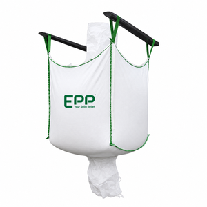 Sac Jumbo FIBC en PP vierge à 100 %, certifié ISO 9001, de qualité alimentaire, anti-poussière et respirant, capacité 1000 kg, avec baffle, idéal pour la farine - Offre Spéciale - Product Image 1