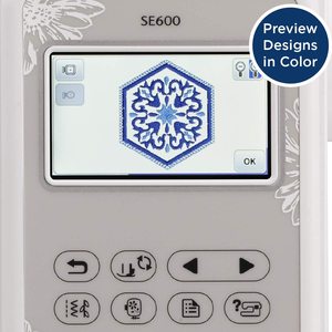 เครื่องเย็บผ้าและปักลายด้วยคอมพิวเตอร์ SE600 พร้อมลายปัก 80 แบบ และตะเข็บในตัว 103 แบบ - Product Image 2