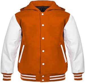 Canvas Patches Front Embroidered Custom Letterman Baseball Streetwear <b>Coat</b> Varsity Bomber Unisex Breathable V-neck Zipper - Product Image 1