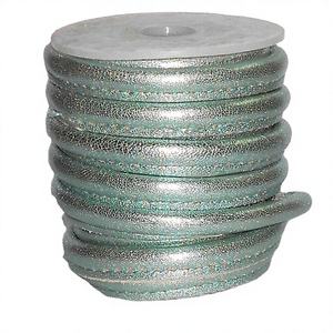 High Quality Round Stitched Leather Cords Waterproof with Coated Finish for Jewelry Shoes Bags Garments - Product Image 1