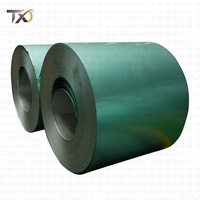 Bobine d'acier galvanisé prélaqué PPGI à bas prix, tôle de toiture revêtue de couleur (peinture supérieure 10-30μm, peinture arrière 50-25μm)